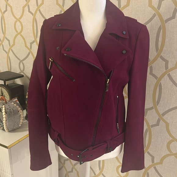 Bagatelle Genuine Suede Motorcycle Jacket - Picture 2 of 13